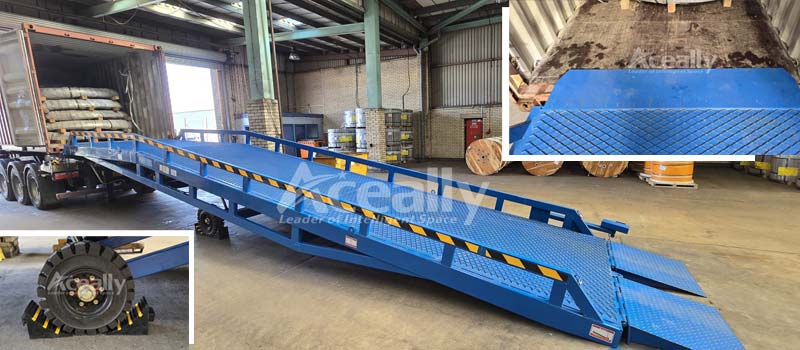 Yard ramp mobile loading dock ramp