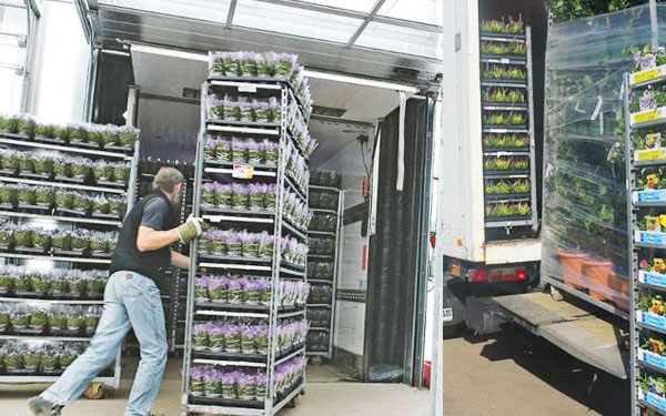 How To Transport Plant With A Flower Trolley Nursery Cart