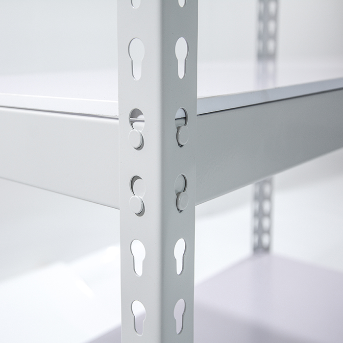 White C-beam Riveted Shelf