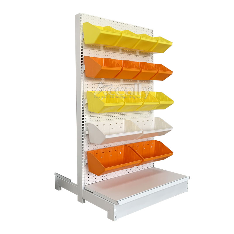 Supermarket shelves snack display racks