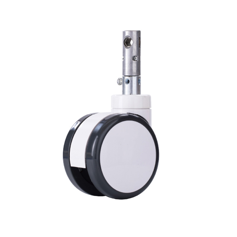 AC series 125mm Medical central control double wheel metal casters