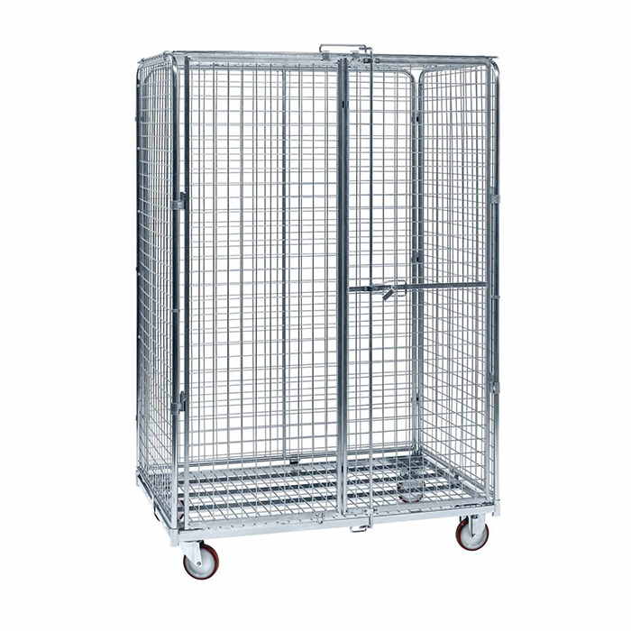 Wire Storage Rolling Cage Cart