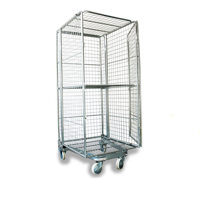 Wire Storage Rolling Cage Cart