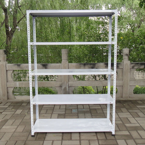 Powder Coated Metal Slotted Angle Upright Shelf