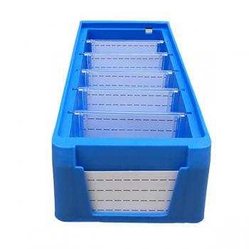 Multi Size Baffle Plastic Part Bins Box with Dividers