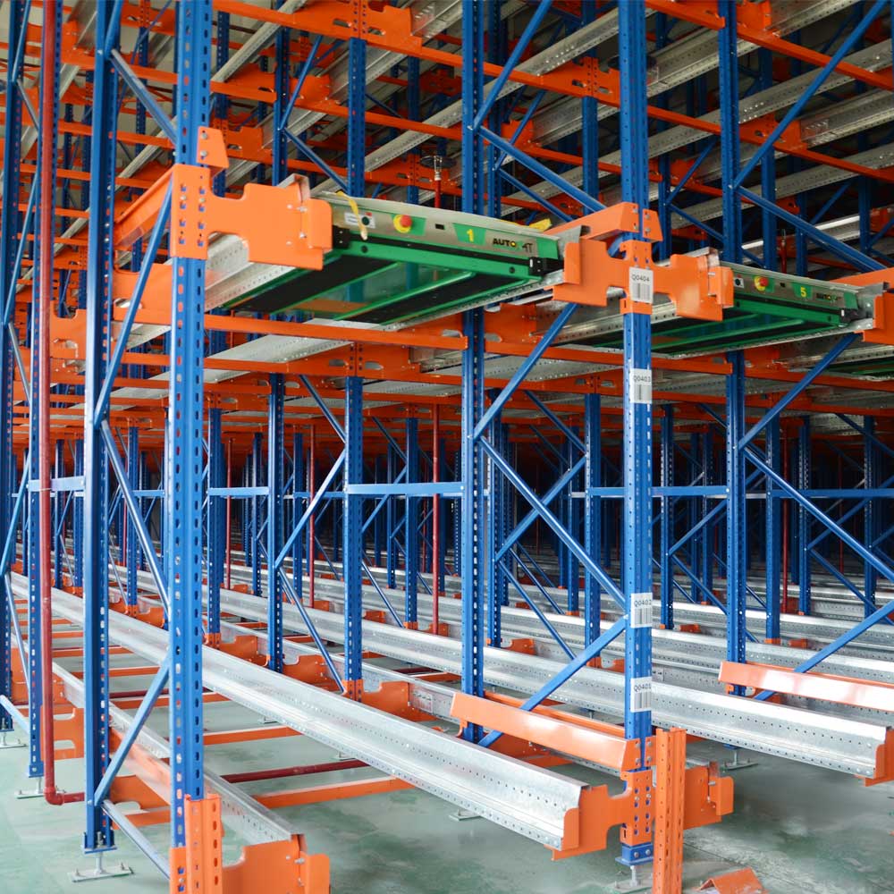 Metal Radio Shuttle Pallet Racking System With Storage Warehouse
