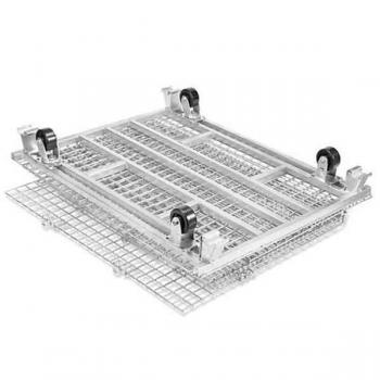 Steel Galvanized Folding Storage Cage with Caster