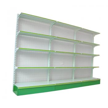 Supermarket shelves snack display racks