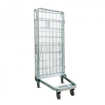 Large Foldable Steel Roll Container Trolley