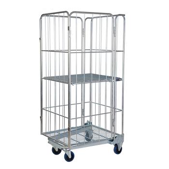 Wire Storage Rolling Cage Cart