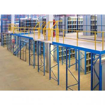 Shelving Supported Steel Storage Mezzanine Floor Platforms