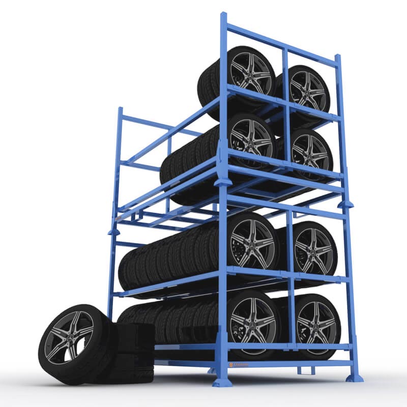 OEM tire rack heavy duty stacking rack