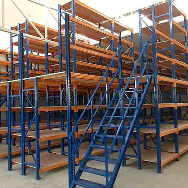 Shelving Supported Steel Storage Mezzanine Floor Platforms